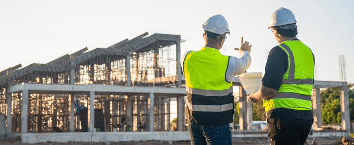 workers at a construction site